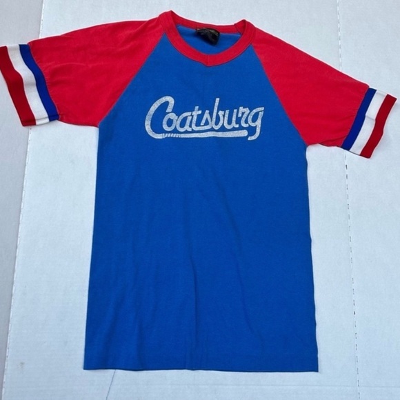 Vintage school T-shirt double sided 80s number 11 Coatsburg women’s small - Picture 3 of 5